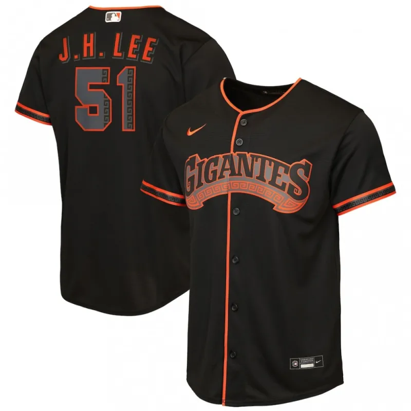 Jung Hoo Lee San Francisco Giants Nike Youth Alternate 2 Replica Jersey – Black