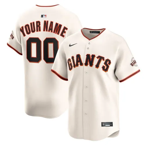 San Francisco Giants Nike Home Limited Custom Roster Jersey - Cream