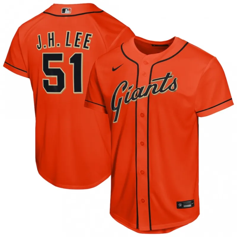 Jung Hoo Lee San Francisco Giants Nike Youth Alternate Replica Jersey – Orange