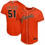 Camiseta réplica alternativa para jóvenes de Nike de Jung Hoo Lee, de los Gigantes de San Francisco - Naranja Jung Hoo Lee San Francisco Giants Nike Youth Alternate Replica Jersey – Orange