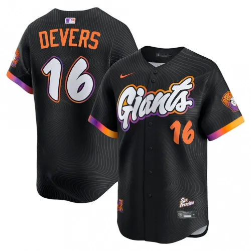 Camiseta de jugador de Rafael Devers de los Gigantes de San Francisco, Nike 2025 City Connect Limited - Negra