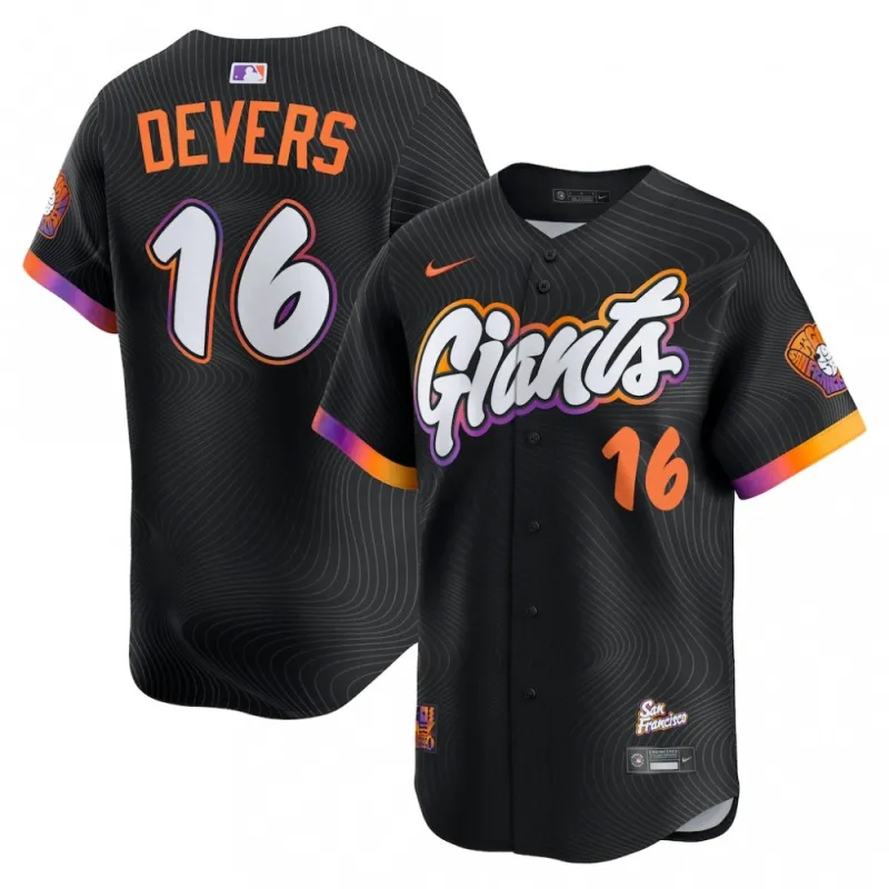 Rafael Devers San Francisco Giants Nike 2025 City Connect Limited Player Jersey – Black