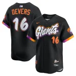 Maglia da giocatore Rafael Devers dei San Francisco Giants Nike 2025 City Connect Limited - Nera Rafael Devers San Francisco Giants Nike 2025 City Connect Limited Player Jersey – Black