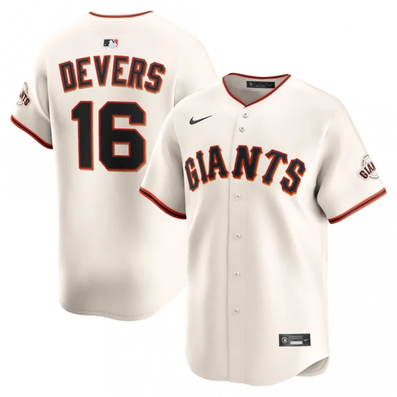 Rafael Devers San Francisco Giants Nike Home Limited Player Jersey – Cream