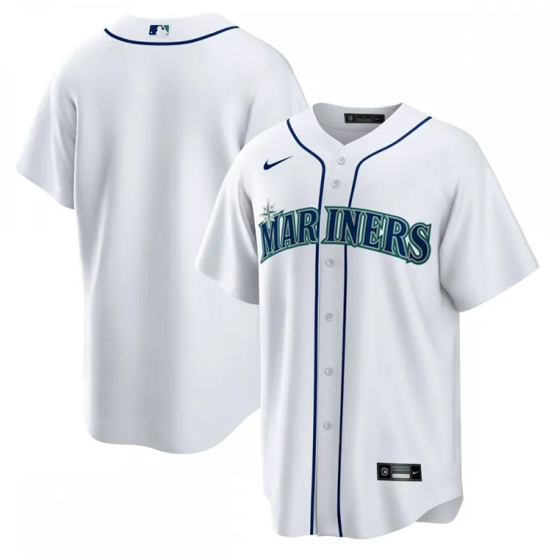 Seattle Mariners Nike Home Replica Team Jersey – White