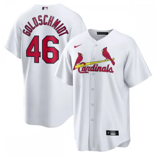 Camisa Nike de réplica com o nome do jogador Paul Goldschmidt dos St. Louis Cardinals - Branca