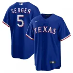 Maglia da giocatore replica alternativa Nike di Corey Seager dei Texas Rangers - Blu reale