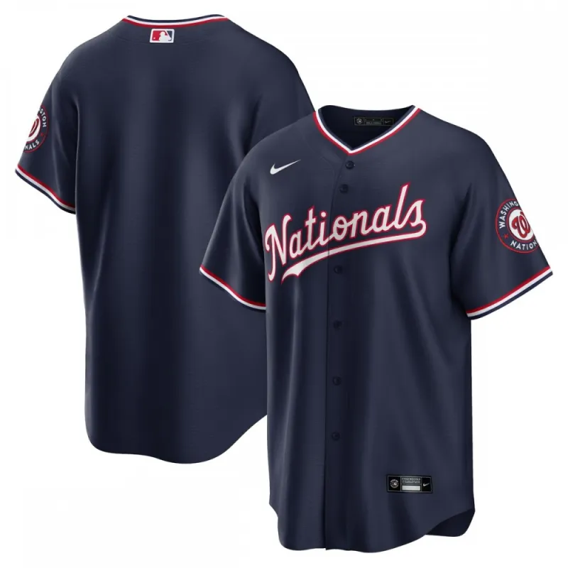Camiseta Nike Alternate Replica Team Jersey de los Washington Nationals - Navy