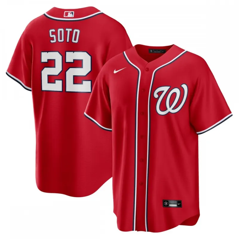 Juan Soto Washington Nationals Nike Alternate Replica Player Name Jersey - Rood