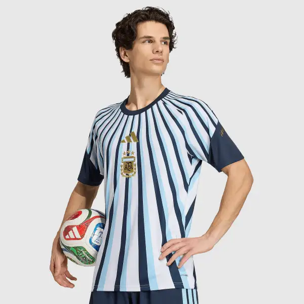 World Cup 2026 Argentina Pre-Match Jersey - A-Grade Quality Detail View