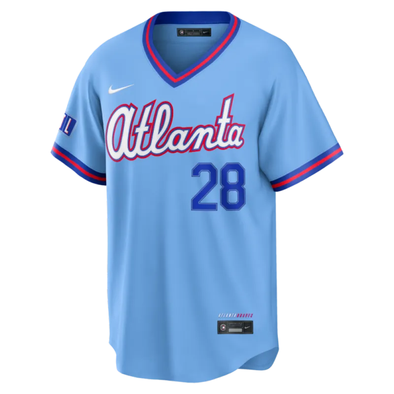 Matt Olson Atlanta Braves Nike 2026 City Connect Stadium Jersey – Powder Blue