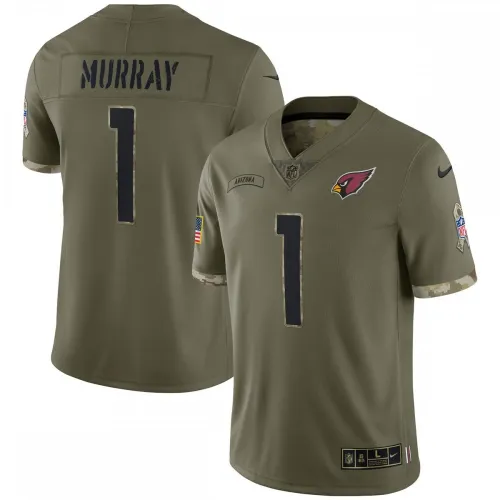 Maglia Nike 2022 "Salute To Service" in edizione limitata di Kyler Murray degli Arizona Cardinals - Colore oliva