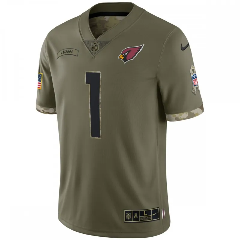 Kyler Murray Arizona Cardinals Nike 2022 Salute To Service Limited Jersey – Olive