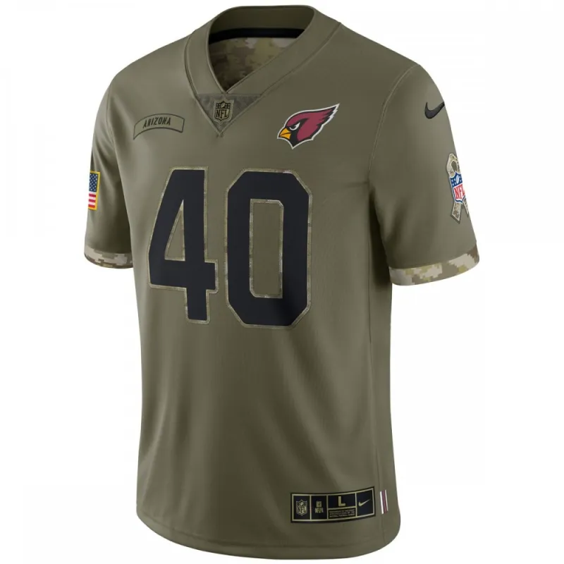 Pat Tillman Arizona Cardinals 2022 Salute To Service Retired Player Limited Jersey – Olive