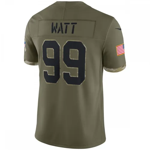 J.J. Watt Arizona Cardinals Nike 2022 Salute To Service Limited Jersey – Olive