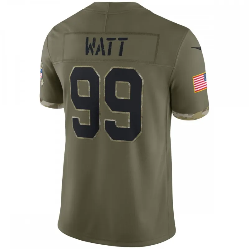 J.J. Watt Arizona Cardinals Nike 2022 Salute To Service Limited Jersey – Olive