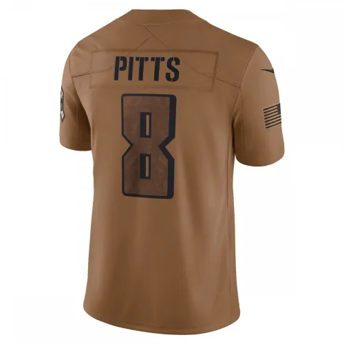Kyle Pitts Atlanta Falcons Nike 2023 Salute To Service Limited Jersey – Brown