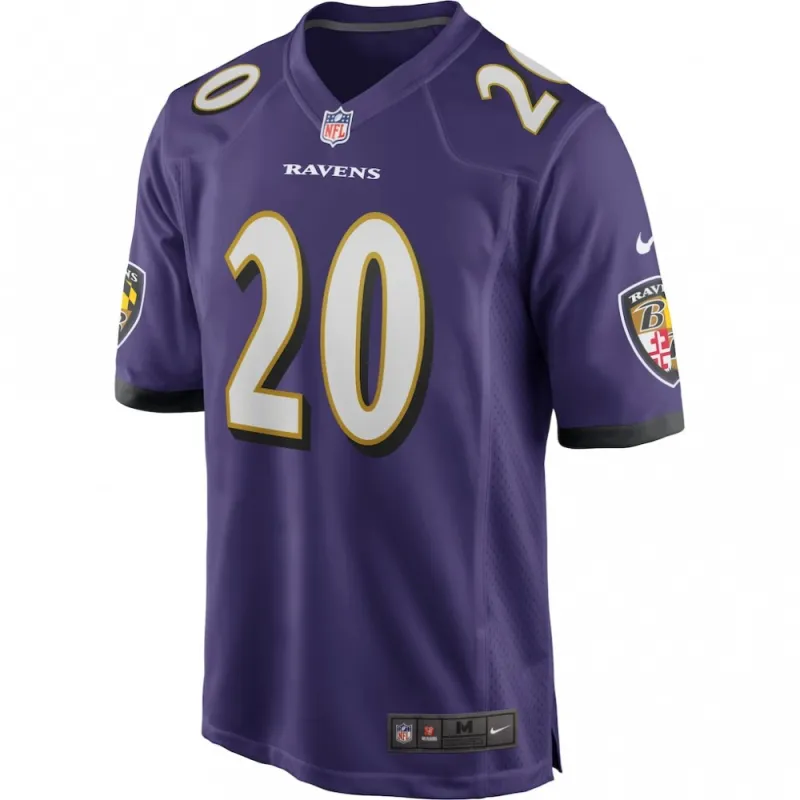 Ed Reed Baltimore Ravens Nike Game Retired Player Jersey – Purple
