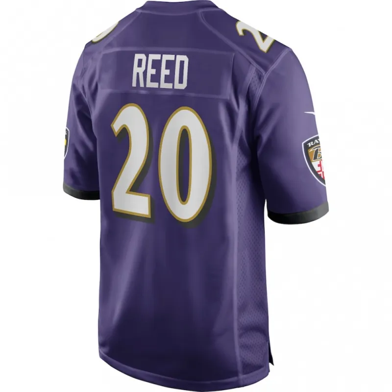 Ed Reed Baltimore Ravens Nike Game Retired Player Jersey – Purple