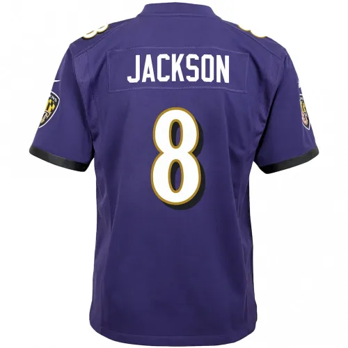 Lamar Jackson Baltimore Ravens Nike Youth Game Jersey – Purple
