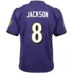 Lamar Jackson Baltimore Ravens Nike Youth Game Jersey – Purple