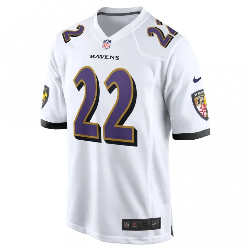 Derrick Henry Baltimore Ravens Nike White Game Jersey – White