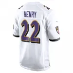 Derrick Henry Baltimore Ravens Nike White Game Jersey – White