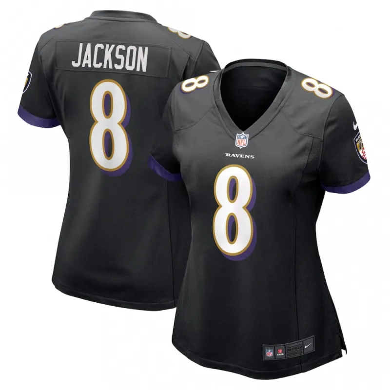 Lamar Jackson Baltimore Ravens Nike Women’s Alternate Game Jersey – Black