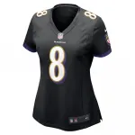 Lamar Jackson Baltimore Ravens Nike Women’s Alternate Game Jersey – Black