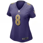 Lamar Jackson Baltimore Ravens Nike Women’s Alternate Game Player Jersey – Purple