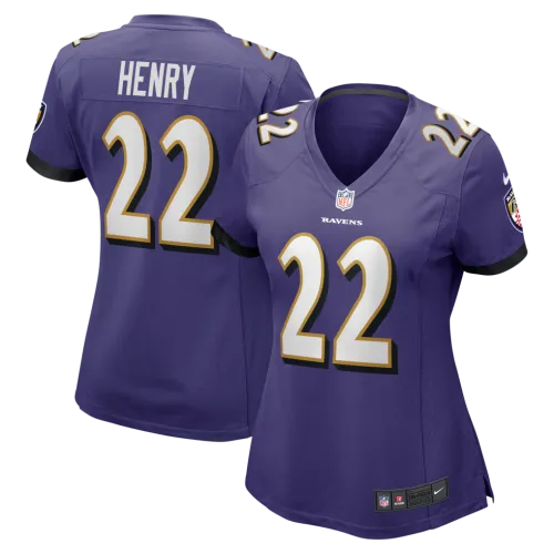 Derrick Henry Baltimore Ravens Nike Women's Game Player Jersey - Purple