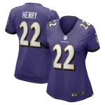 Derrick Henry Baltimore Ravens Nike Women’s Game Player Jersey – Purple