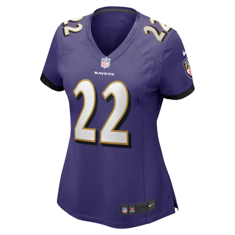 Derrick Henry Baltimore Ravens Nike Women’s Game Player Jersey – Purple