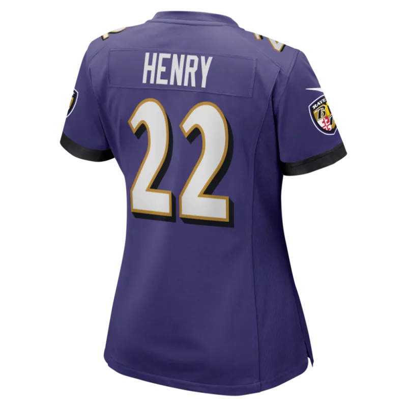 Derrick Henry Baltimore Ravens Nike Women’s Game Player Jersey – Purple
