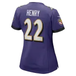 Derrick Henry Baltimore Ravens Nike Women’s Game Player Jersey – Purple