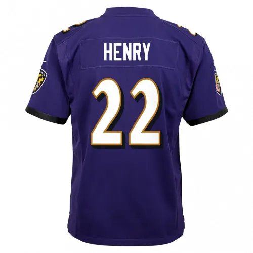 Derrick Henry Baltimore Ravens Nike Youth Game Jersey – Purple