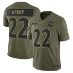 Derrick Henry Baltimore Ravens Nike 2025 Salute to Service Limited Jersey - Olive Derrick Henry Baltimore Ravens Nike 2025 Salute to Service Limited Jersey – Olive
