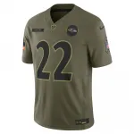 Derrick Henry Baltimore Ravens Nike 2025 Salute to Service Limited Jersey – Olive