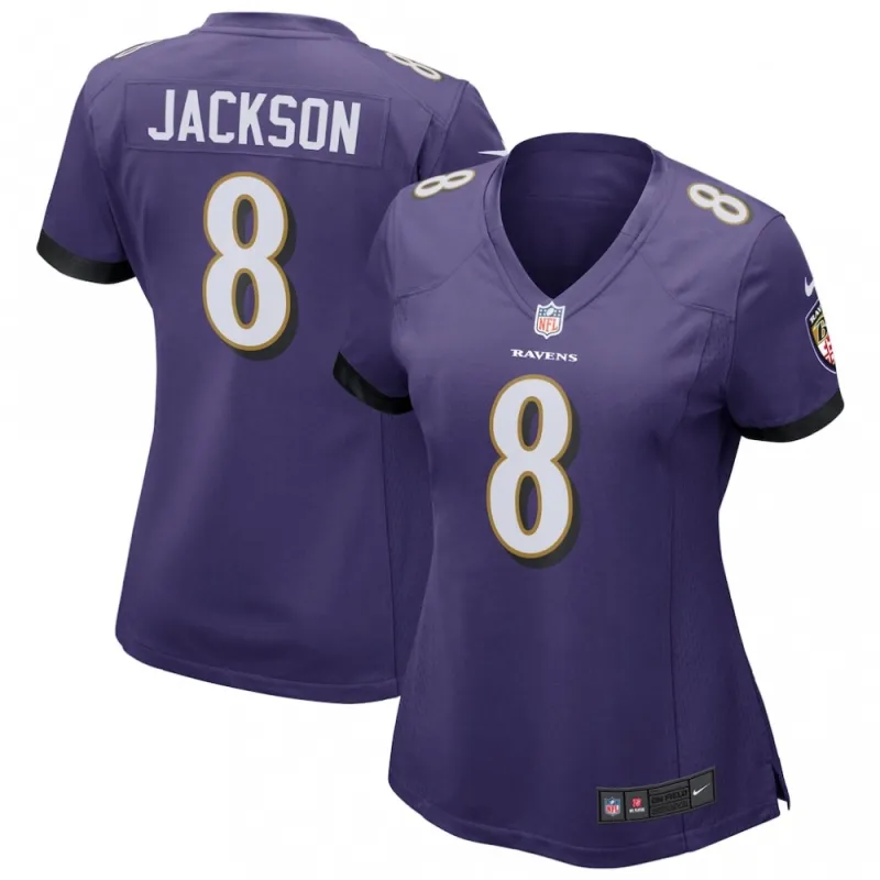 Lamar Jackson Baltimore Ravens Nike Women’s Game Jersey – Purple