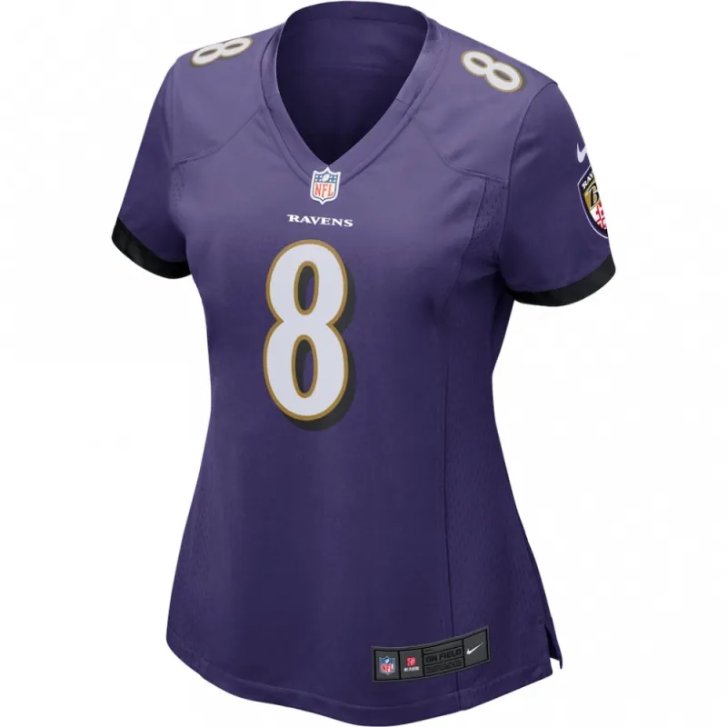 Lamar Jackson Baltimore Ravens Nike Women’s Game Jersey – Purple