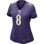Lamar Jackson Baltimore Ravens Nike Women’s Game Jersey – Purple