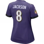 Lamar Jackson Baltimore Ravens Nike Women’s Game Jersey – Purple