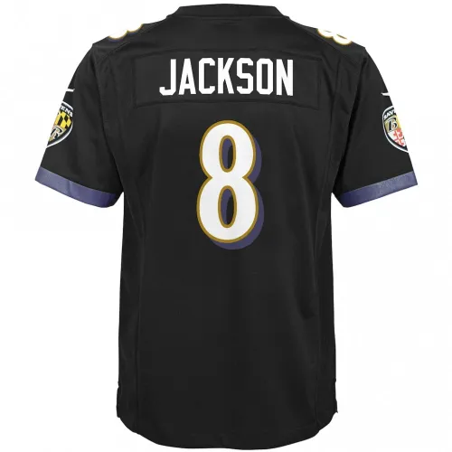 Lamar Jackson Baltimore Ravens Nike Youth Game Jersey – Black