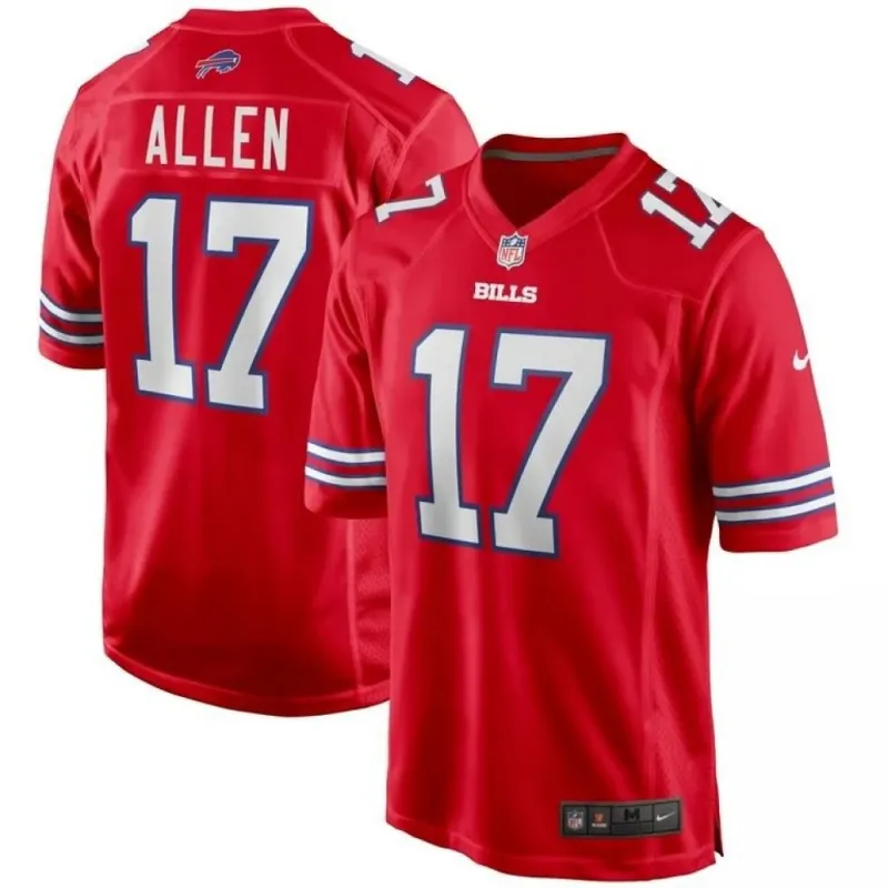 Josh Allen Buffalo Bills Nike Youth Game Jersey – Red