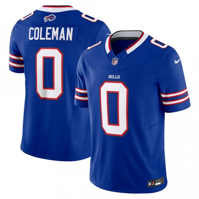 Camisa Nike Team Vapor F.U.S.E. Limited de Keon Coleman dos Buffalo Bills – Azul-real