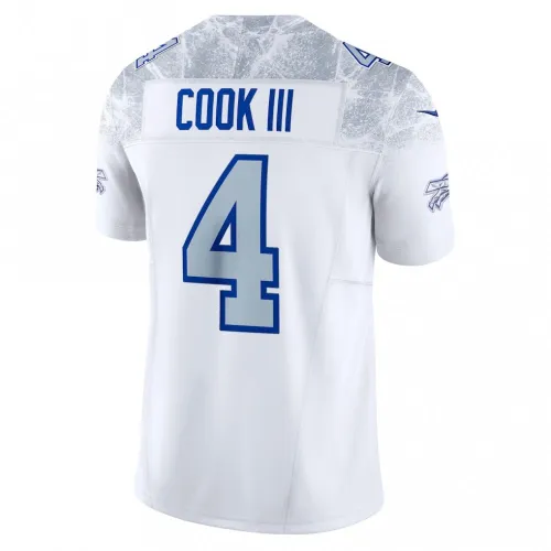 James Cook III Buffalo Bills Nike 2025 Rivalries Collection Limited Jersey – White