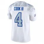 James Cook III Buffalo Bills Nike 2025 Rivalries Collection Limited Jersey – White