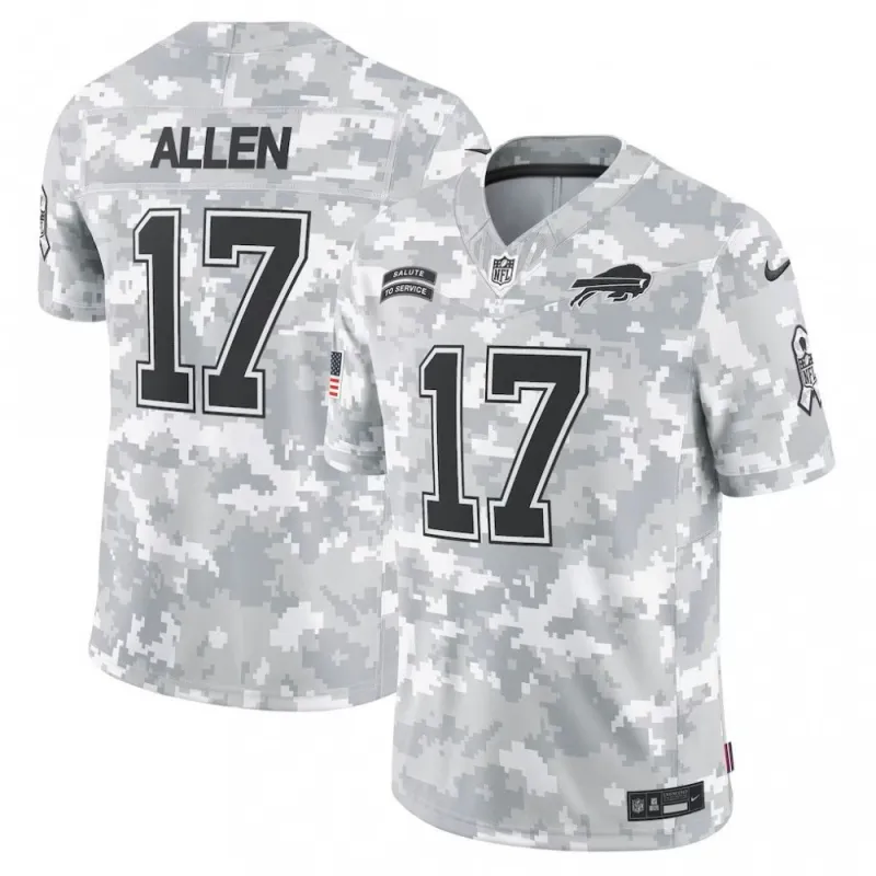 Josh Allen Buffalo Bills Nike Arctic Camo 2024 Salute to Service Limited Jersey