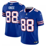 Camisola Limited Edition Nike Vapor F.U.S.E. dos Buffalo Bills de Dawson Knox - Azul-real Camisa Nike Vapor F.U.S.E. Limited de Dawson Knox dos Buffalo Bills – Azul-real