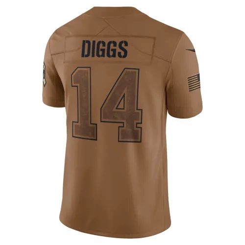 Stefon Diggs Buffalo Bills Nike 2023 Salute To Service Limited Jersey – Brown